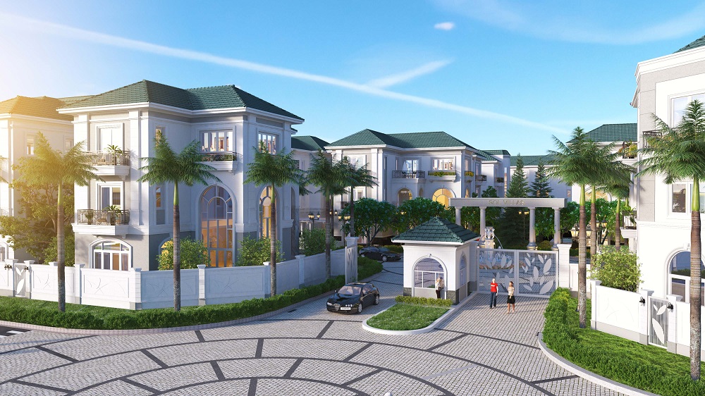 Cần bán biệt thự góc Tây Bắc hoàn thiện mặt ngoài mặt tiền 10m sân vườn rộng thoáng Alluvia City