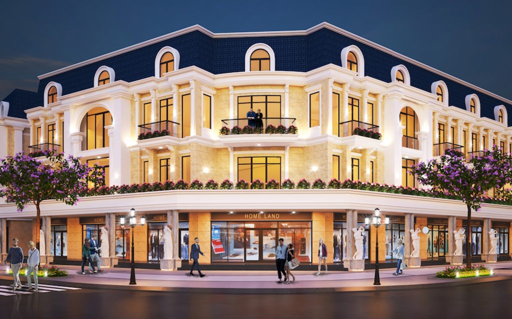 Mua shophouse căn góc 2 mặt thoáng diện tích 80m2 mặt tiền 7m 4 tầng đối diện công viên Alluvia City Văn Giang